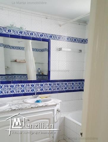 A Louer villa s6 avec jardin et piscine à Cité les Pins, La Marsa