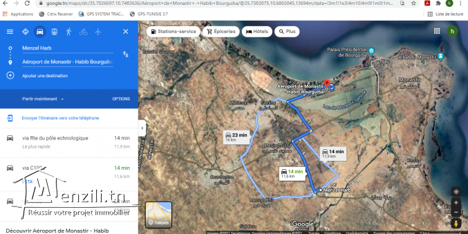 terrain a vendre a menzel harb