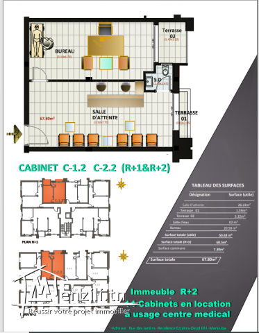 immeuble R+2 à louer