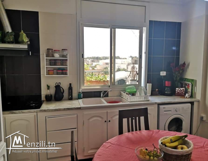 A Louer appartement s2 meublé à Gammarth