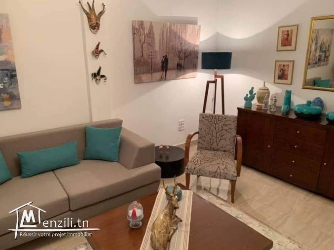 A Louer appartement s2 meublé à Gammarth