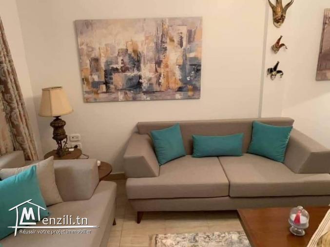 A Louer appartement s2 meublé à Gammarth