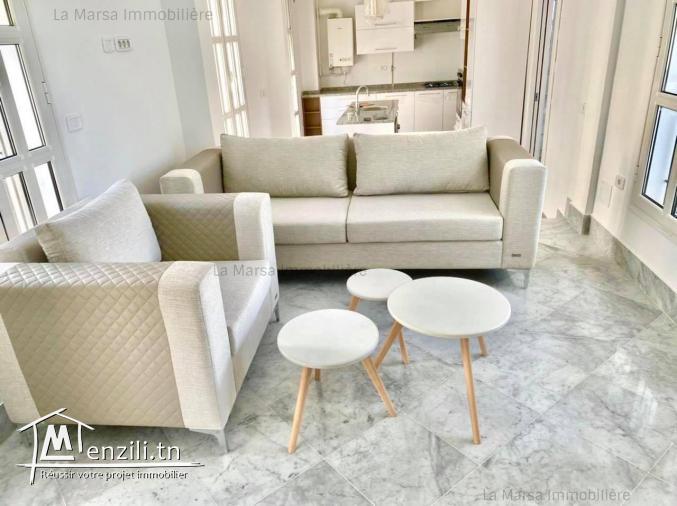 A Louer un bel appartement s2 à La Marsa Plage