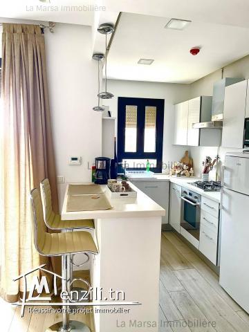 A Louer un appartement s1 meublé à Sidi Daoued, La Marsa