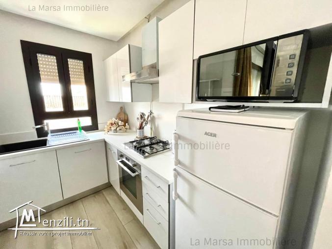 A Louer un appartement s1 meublé à Sidi Daoued, La Marsa