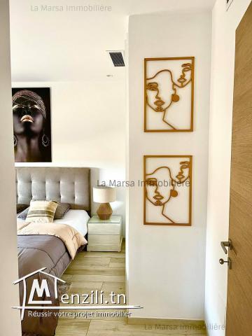 A Louer un appartement s1 meublé à Sidi Daoued, La Marsa