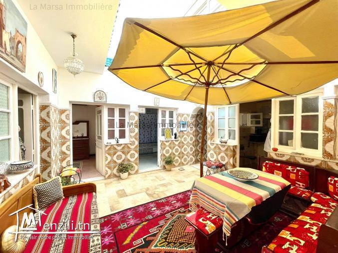 A Louer une belle maison s2 meublée à Sidi Bou Saïd