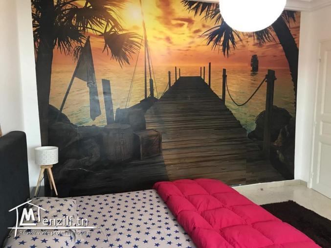 A Louer appartement s2 meublé à La Marsa Plage