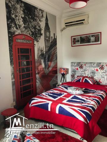 A Louer appartement s2 meublé à La Marsa Plage