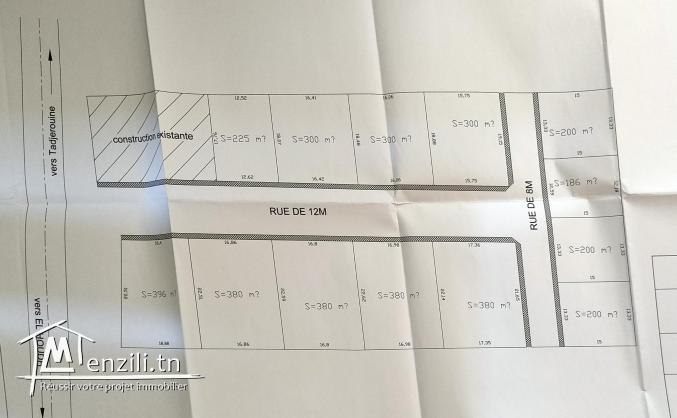 Des lots de terrains