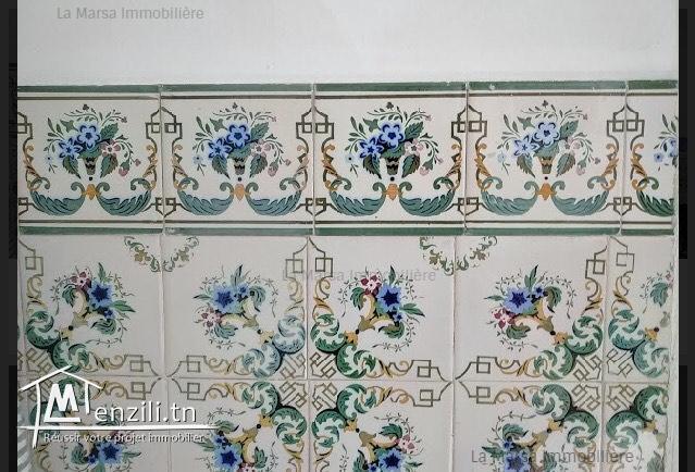 A Vendre belle maison de 450m² au cœur de La Marsa