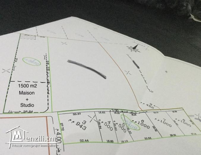 À 4km de Yasmine hammamet lots de terrain,