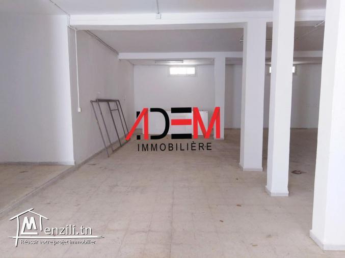 Dépôt de 210m² bien situé à Sahloul