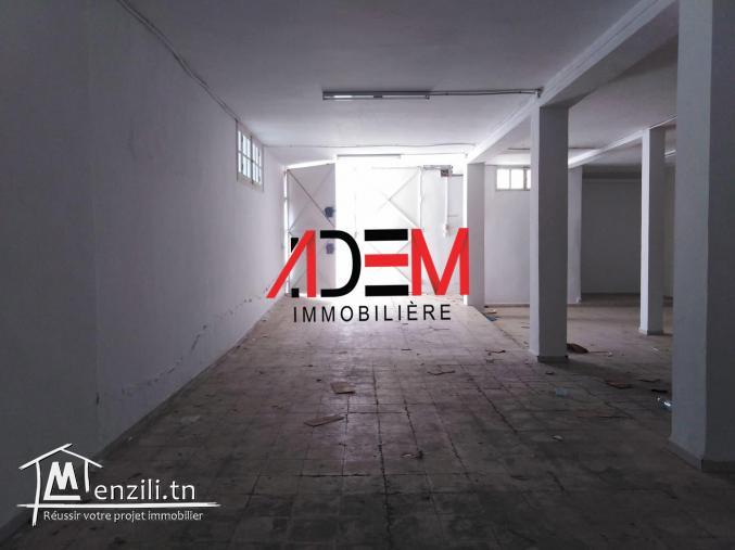 Dépôt de 210m² bien situé à Sahloul