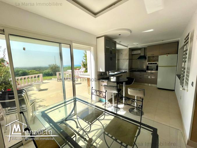 A Louer triplex s3 avec jardin à Gammarth