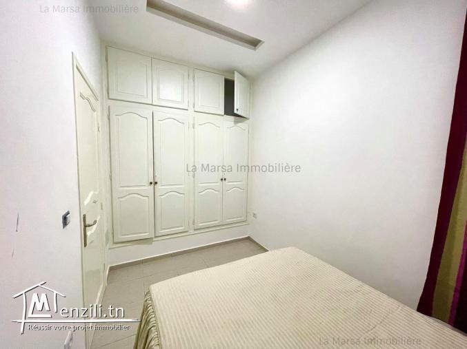 A Louer rdc s2 meublé à La Marsa