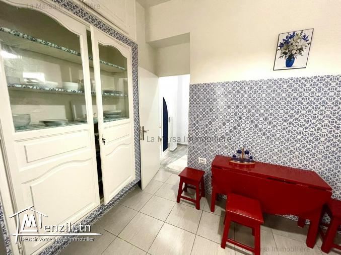 A Louer rdc s2 meublé à La Marsa
