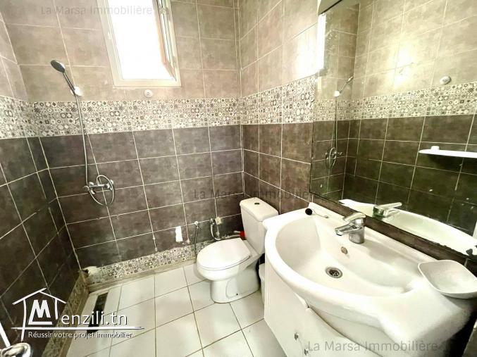 A Louer rdc s2 meublé à La Marsa