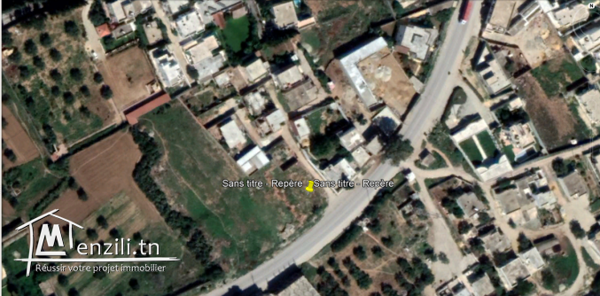 Vente  terrain de 1010 m² à Borj Touil