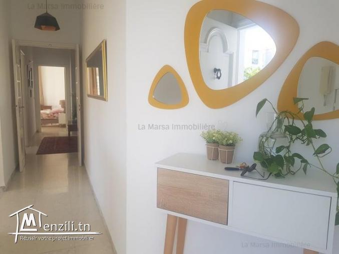 A Louer étage de villa s3 meublé au coeur de Marsa Ville