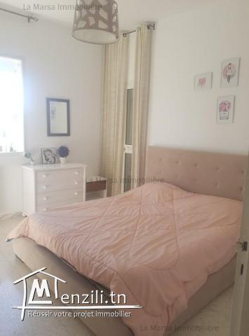 A Louer étage de villa s3 meublé au coeur de Marsa Ville