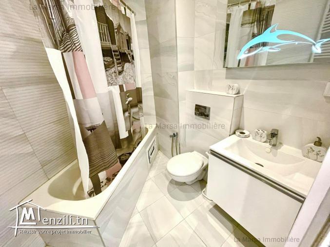 A Louer appartement s3 meublé à 2min du Lycée Cailloux, La Marsa