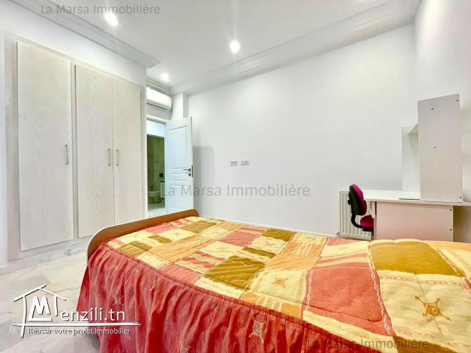 A Louer appartement s3 meublé à 2min du Lycée Cailloux, La Marsa