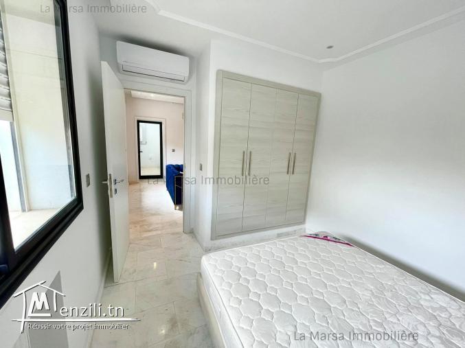 A Louer un luxueux appartement s2 meublé à La Marsa