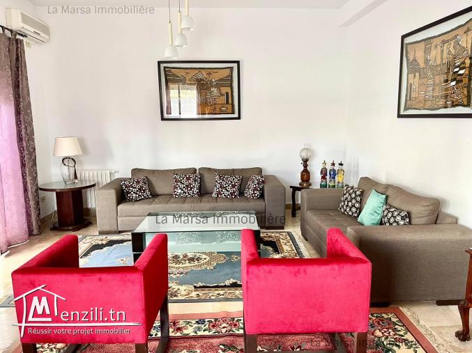 A Louer villa s4 meublée avec jardin à La Marsa