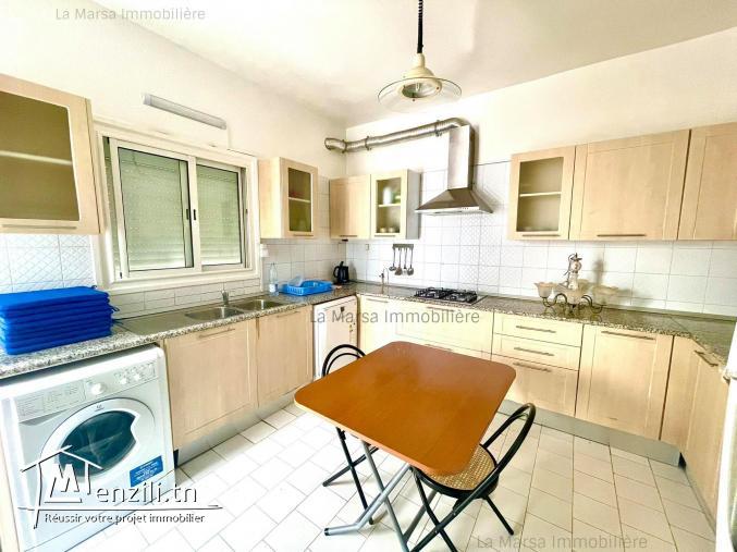 A Louer villa s4 meublée avec jardin à La Marsa