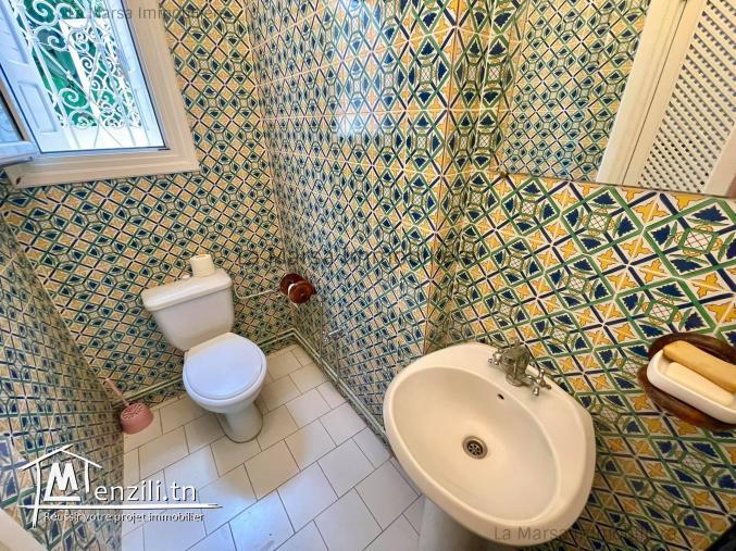 A Louer villa s4 meublée avec jardin à La Marsa