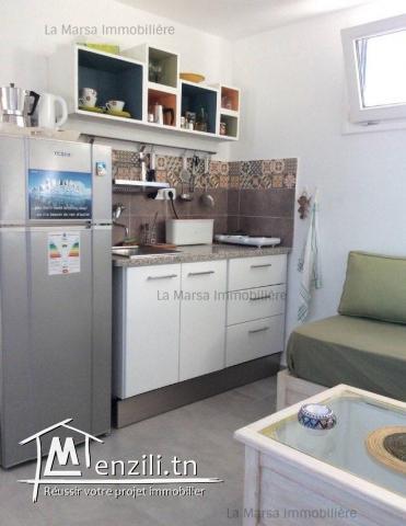 A Louer appartement s1 meublé vue mer à Carthage