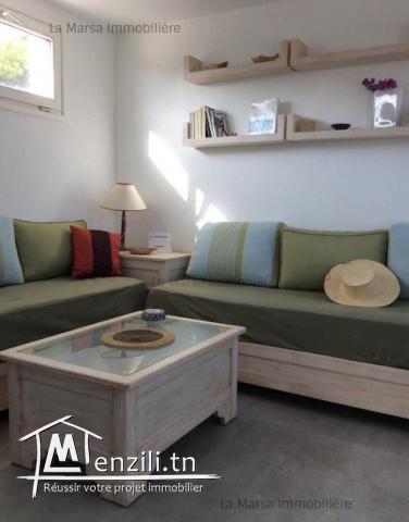 A Louer appartement s1 meublé vue mer à Carthage