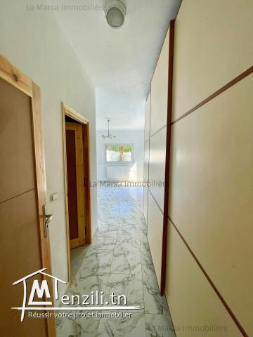 A Louer appartement s3 avec jardin à La Marsa