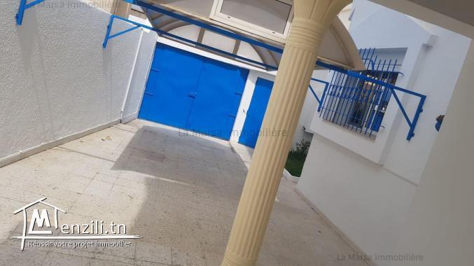 A Louer un rdc s3 avec jardin à Sidi Daoued