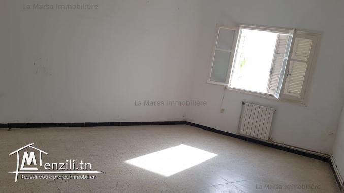 A Louer un étage s5 sur la route du relais, la Marsa