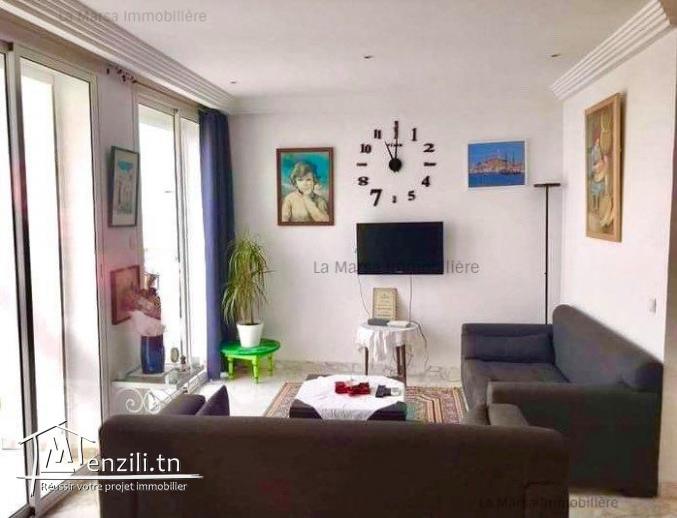 A Louer appartement s1 meublé vue mer à Gammarth