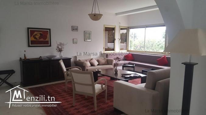 A Louer villa s2 meublée à Carthage