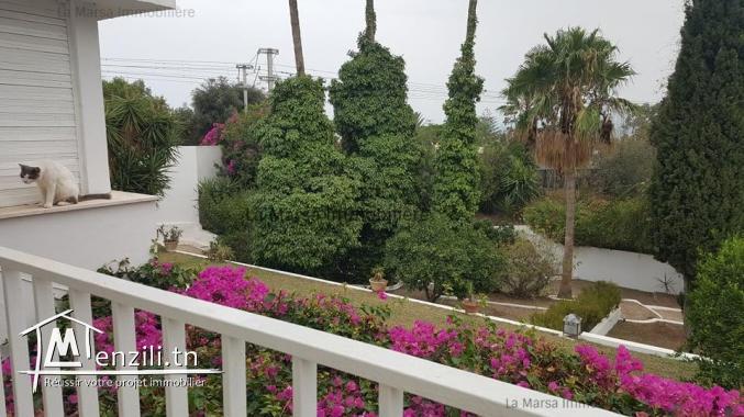 A Louer villa s2 meublée à Carthage
