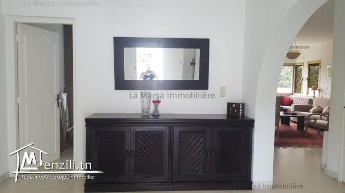 A Louer villa s2 meublée à Carthage