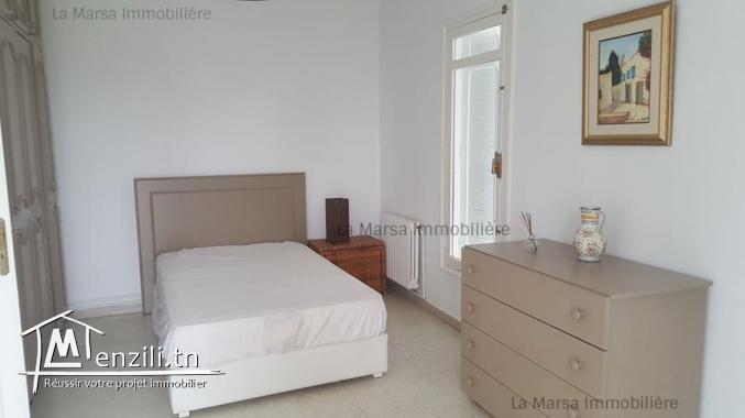 A Louer villa s2 meublée à Carthage
