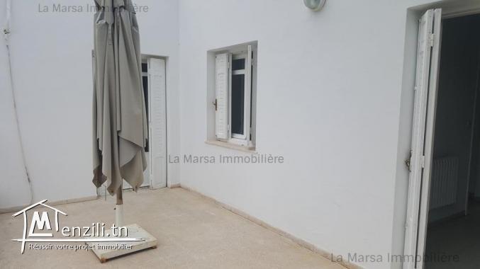 A Louer villa s2 meublée à Carthage