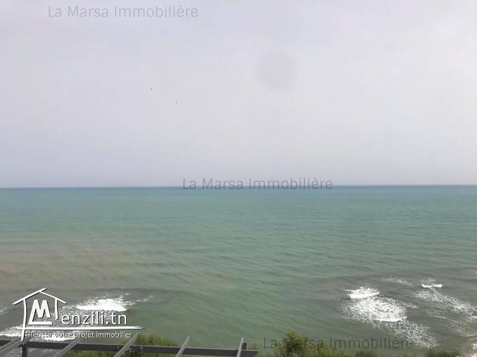 A Louer appartement s2 meublé vue mer à Gammarth