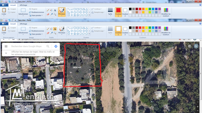 Lot de terrain à Vendre 1824 mètre carré