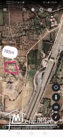 vente terrain  de 785 m2 A  KALAA SGHIRA - sousse