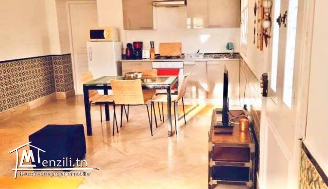 A Louer appartement s1 meublé à Gammarth Supérieur
