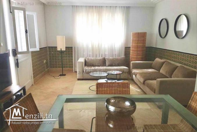 A Louer appartement s1 meublé à Gammarth Supérieur