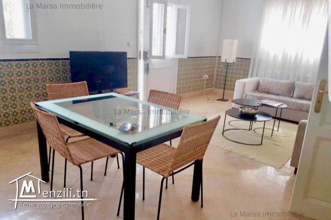A Louer appartement s1 meublé à Gammarth Supérieur
