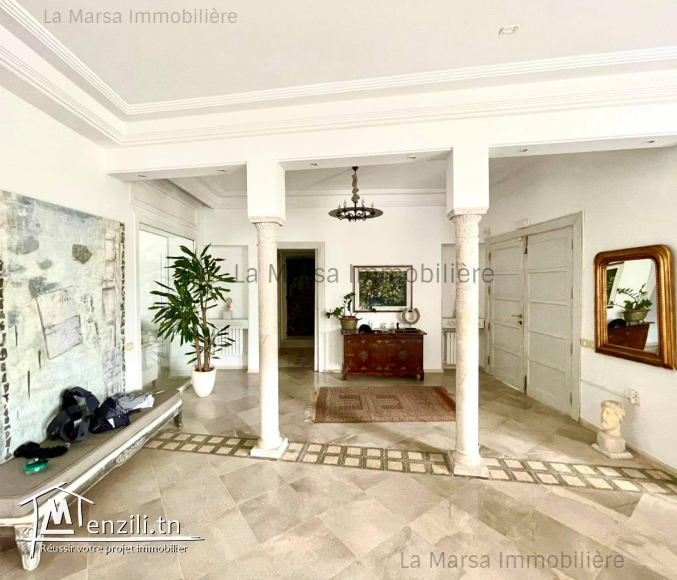 A Louer luxueuse villa s3 avec piscine et jardin à Carthage