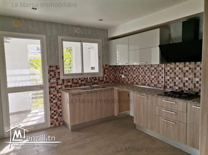 A Louer rdc s2 avec jardin à 5min de Carrefour, La Marsa